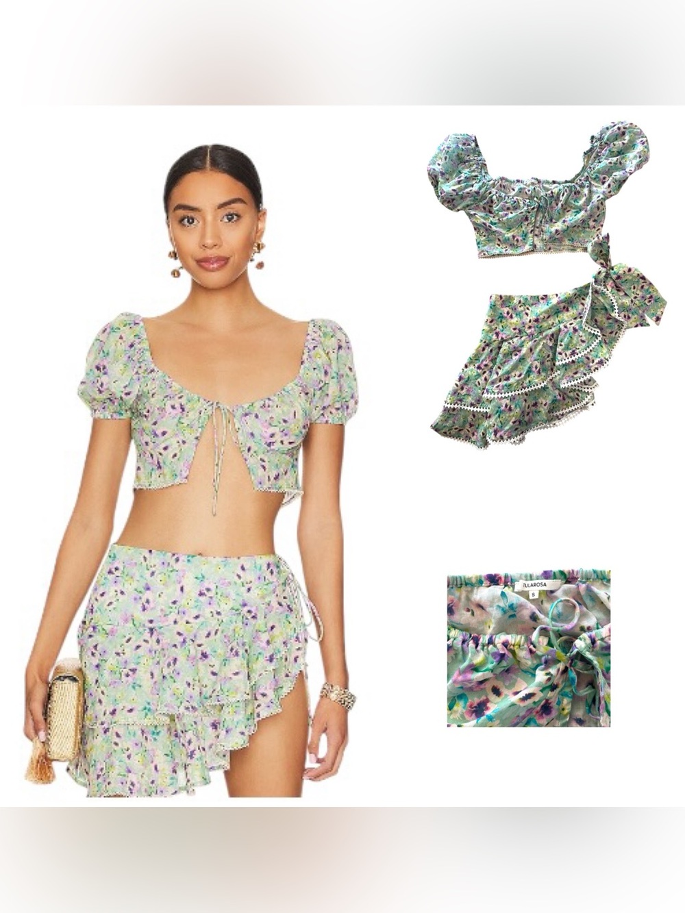 Tularosa Loma Floral Skirt Set